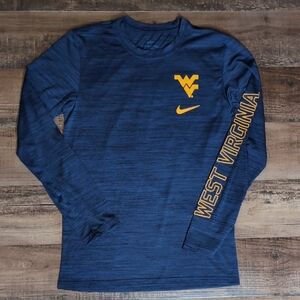 Nike Dri-Fit University of West Virginia Mountaineers Long Sleeve Size Small